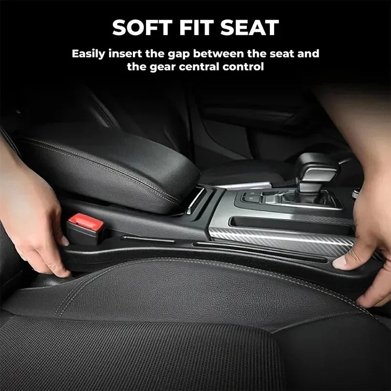 π₯ FLASH SALE 50%π₯ Universal Car Seat Gap Filler Strip β Anti-Drop Pad with Seatbelt Slot