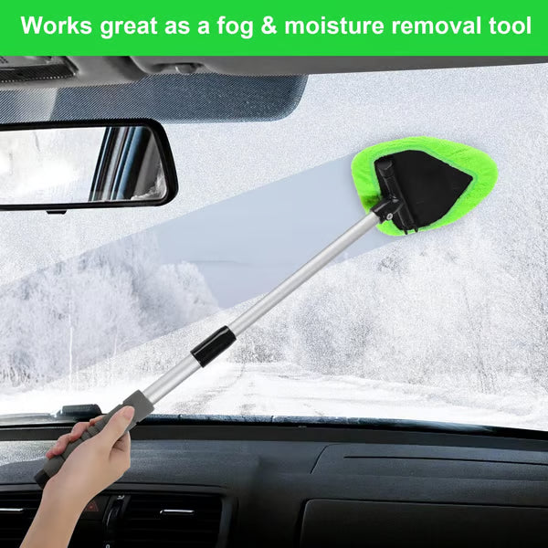 🔥Last Day 50% OFF🔥 Microfiber Car Windshield Cleaning Tool with Extendable Handle