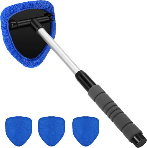 🔥Last Day 50% OFF🔥 Microfiber Car Windshield Cleaning Tool with Extendable Handle